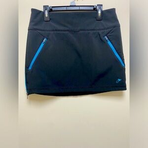 FisheWear Allagash Soft Shell Fleece Lined Skirt Black/Blue Small